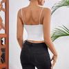 Casual Tank Top U Neck Crop Tops Frauen Sommer Camis Einfarbig Leibchen Mode Rohr Weibliche Ärmellose Gestellte Weste Y2K kleidung