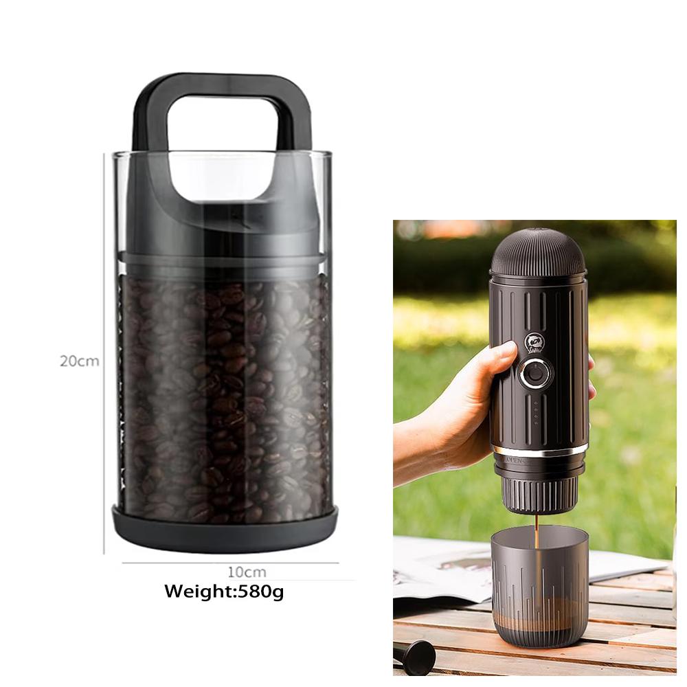 Clear Container Coffee Cans Vented and Vacuum Sealed Beans Fresh Keeping Tank Moisture Proof Storage