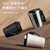 Vanow Insulated Mug Coffee Cup for Men And Women, Ceramic Inner Liner, Stylish Portable Water Bottle for Students, Smoke White
