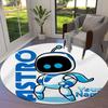 ASTRO BOT Custom Name Round Area Rug,Carpet Rug for Living Room Bedroom Sofa Playroom Decor,Non-slip Floor Mat