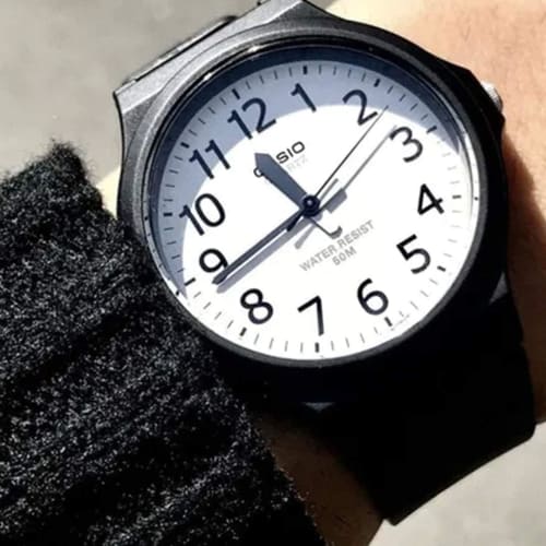 CASIO Casio MW-240-7B MW240-7B Basic Analog White Kids Men's Watch Cheap Casio Watch