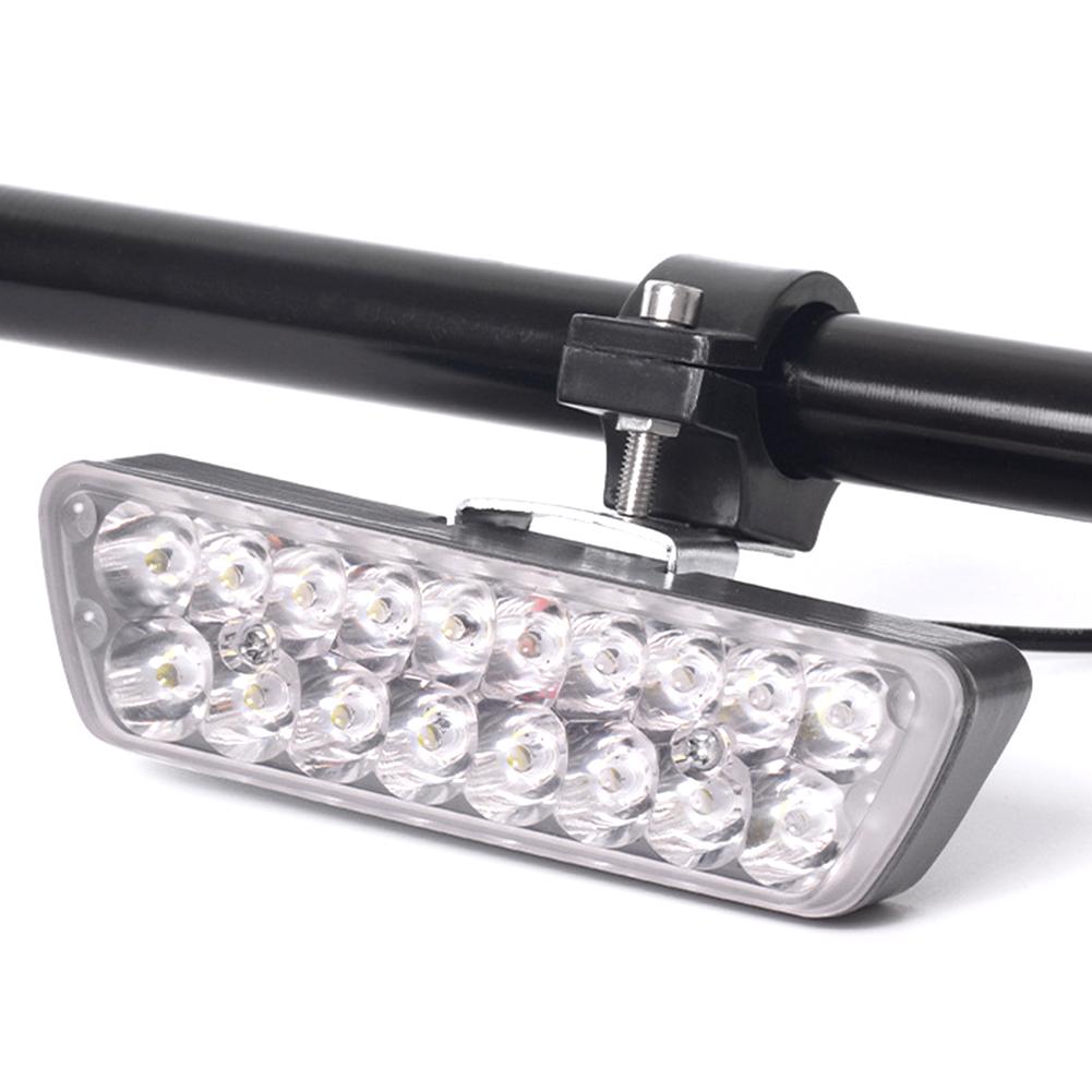 18LED Motorcycle Ultra Bright Headlight Waterproof Spot Light For E-bike Scooter Modification