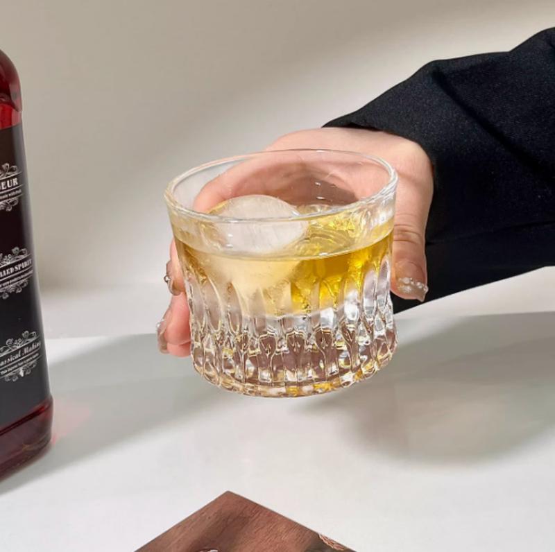 Shangqi Diamond-Cut Engraved Whiskey Glass Set