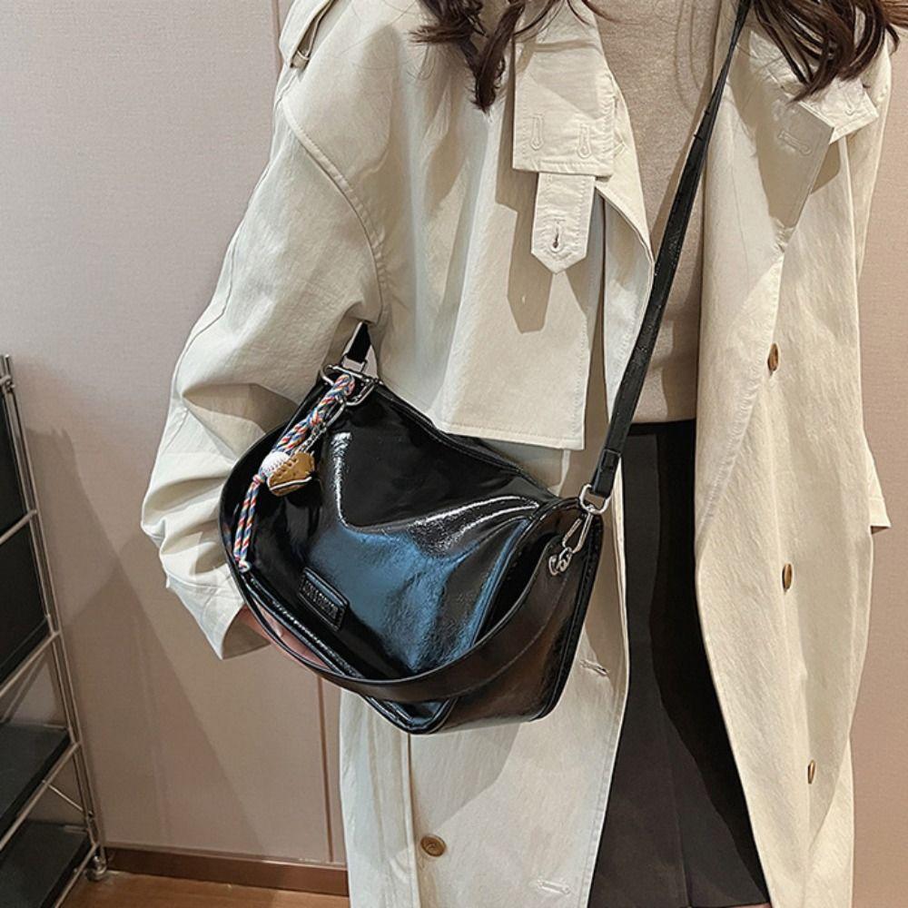 

Vintage Pu Leather Underarm Bag Top-handle Retro Tote Bag Portable Commuting Shoulder Bag Shopping коричневый