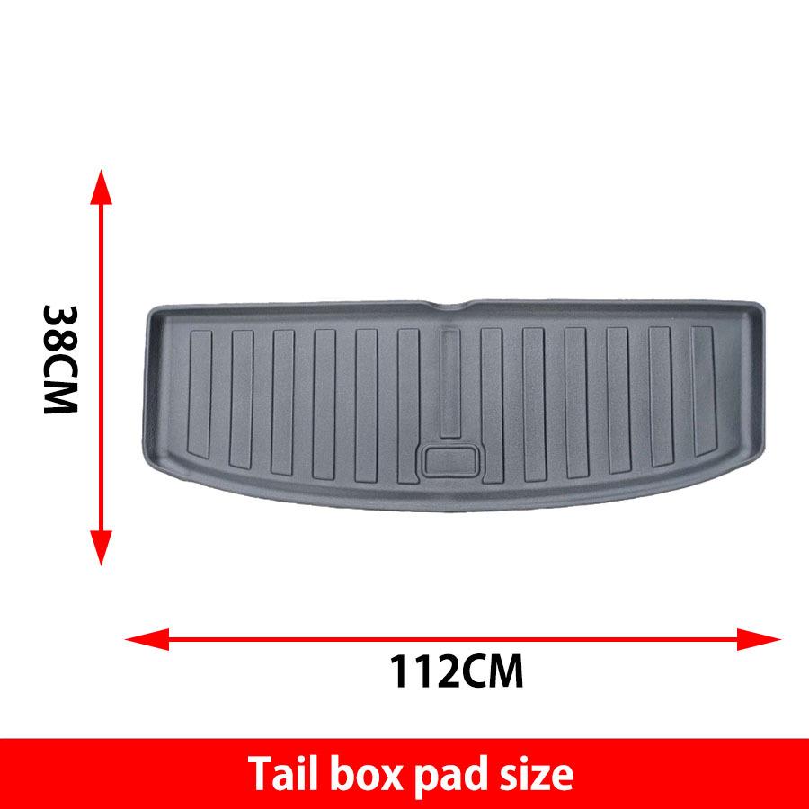 Durable Waterproof TPE Trunk Mat for 2022-2024 Ford Ranger Everest