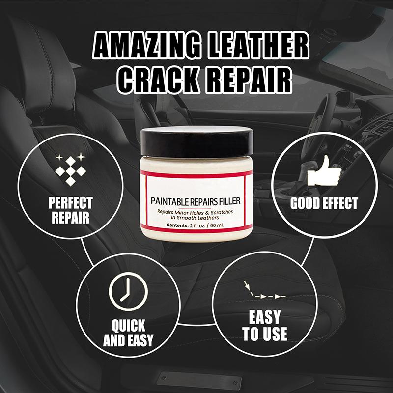 SEAMETAL 60ml Leather Repair Gel Autosedačka Home Leather Repair Renovační krémová pasta Sada na čištění kůže pro auto