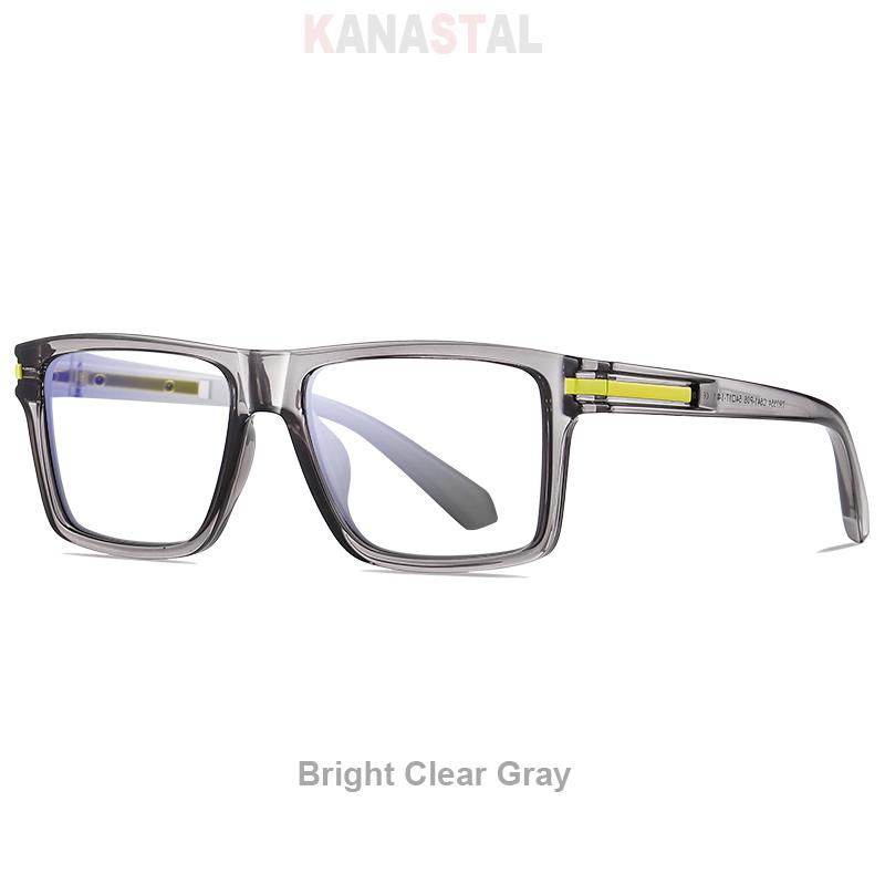 

Men TR90 Big Eyeglasses Frame Blue Light Blocking Lenses Women Anti Fatigue Computer Glasses Prescription Myopia Reading Eyewear очистить серый
