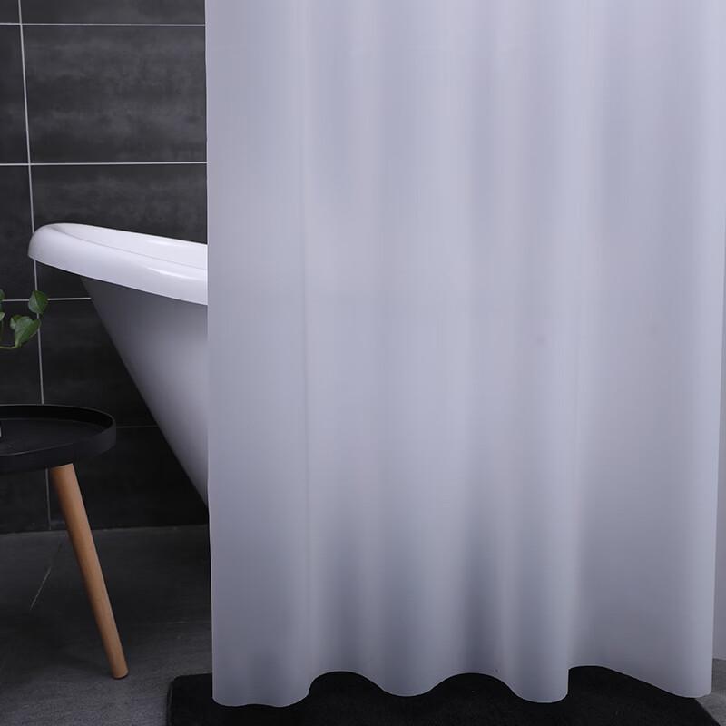 

Водонепроницаемая шторка для душа из матового белого ЭВА, без сверления