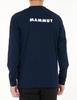 Mammut QD Logo Print Long Sleeve T-shirt, CE, Asian Fit, Men's, 1016-01630, Marine