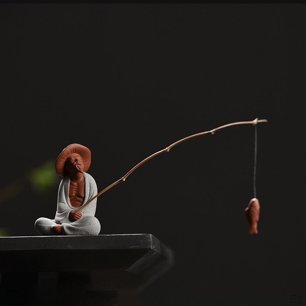 Statue Figurine Tea Ornament Accessories Ceramic Sculpture Decoration Gift for Tearoom Children's