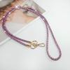 Hot Sale Fashionable 3-in-1 Rhinestone Crossbody Lanyard: Wear as Bracelet or Necklace with Long & Short Multifunctional Chain