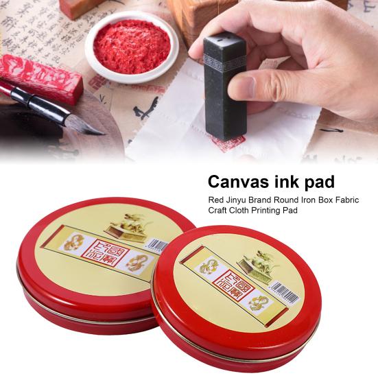 2 Pad Company Seal Portable Anti-fading Pcs Ink Calligraphy Chinese Yinni Pad