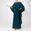 Szal Suknia Wieczorowa Plus Size: Plisowana Spódnica i Długi Muzułmański Szlafrok Design