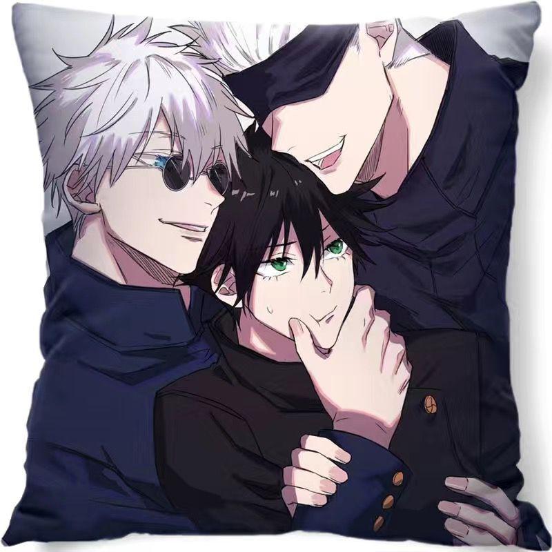 Gojo Satoru Jujutsu Kaisen Peripherie-Kissen Itadori Yuji Animation Schlafsaal Schlafzimmer Sofakissen Zweidimensionales quadratisches Kissen