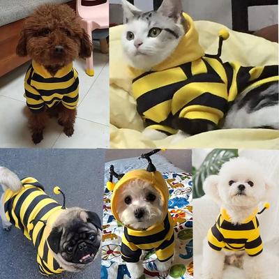 Warm Clothes Puppy Cute Hooded Jacket Christmas Outfits For Cats And Small Dogs