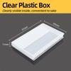Mini Transparent Plastic Tool Storage Container 20-Hole Parts Box for Rotary File Milling Cutter Nail Tool Polishing Organization