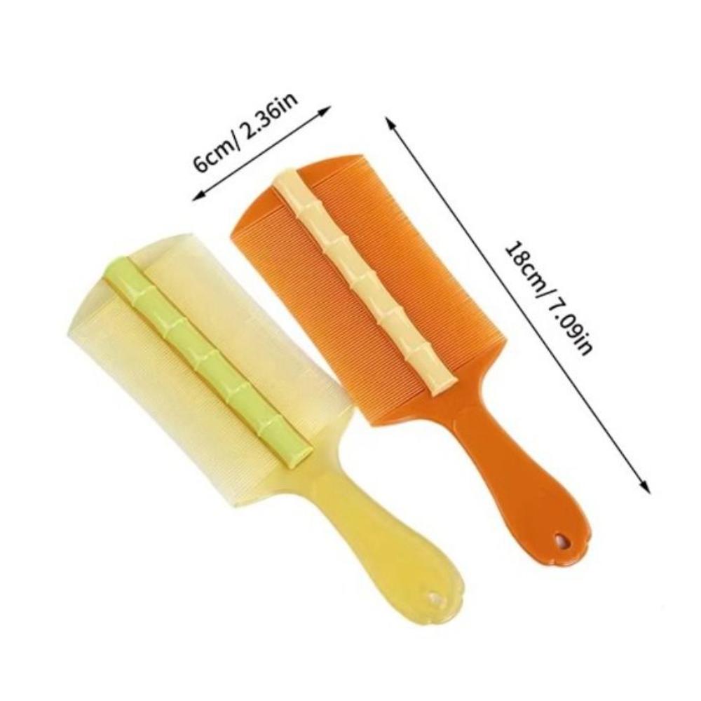 Portable Double-sided Bamboo Lice Comb Remove Dandruff Scalp Ultra-Dense Cleansing Scalp Comb Professional Smooth Massage Comb