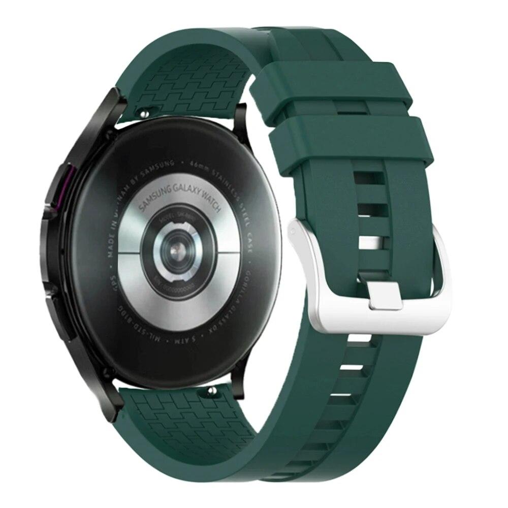 20 mm 22 mm klokkerem for Samsung Galaxy watch 5/pro/4/classic/Active 2 Silicone Sport armbånd huawei watch gt 3-pro-2-2e strap