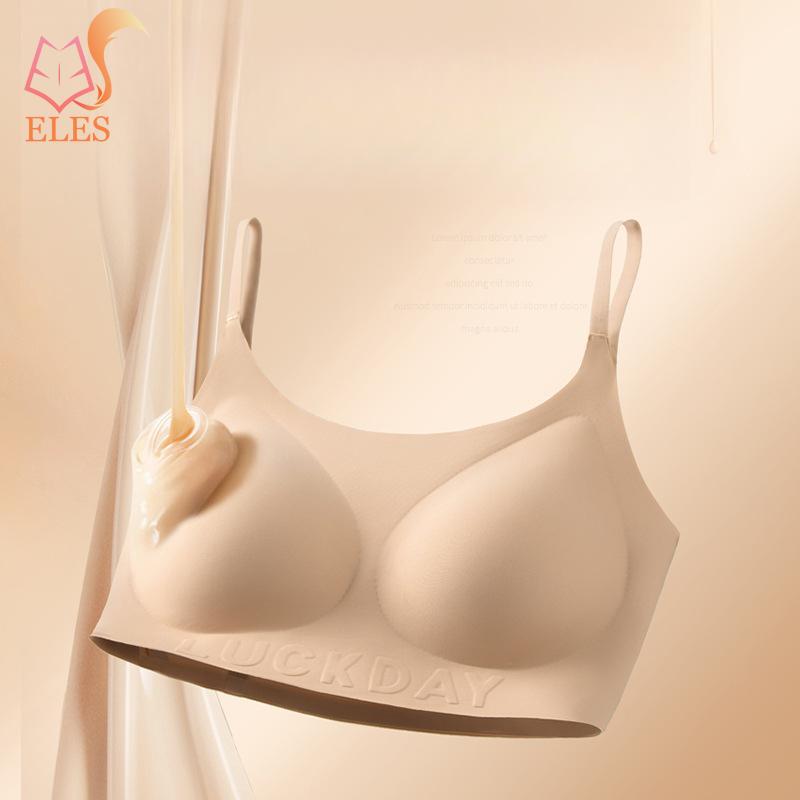 Summer Thin Seamless Underwear Bra Push Up Anti-sagging Invisible Bra