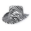 Cappello alla bombetta regolabile con stampa zebra, tigre, leopardo, cappello per cosplay, cappello da cowboy western alla moda