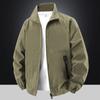 Giacca a vento leggera da uomo con colletto alla coreana, autunnale, casual, sportiva, vestibilità ampia