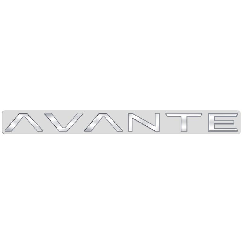 AAWB1 AAPR1 Glossy Black Compatible Compatible for AVANTE Letter Metal Logo Badge 3D Stickers Trunk Emblem Decal Decoration Car Styling Accessories