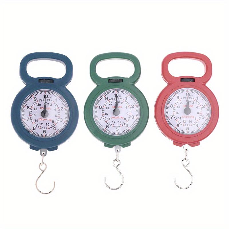 2 Stück Mini-Zeiger Hakenfeder Hänge waage Tragbare Angelwaage 10 kg Kapazität Digitale Lebensmittelwaage Gepäckwaage Waagen