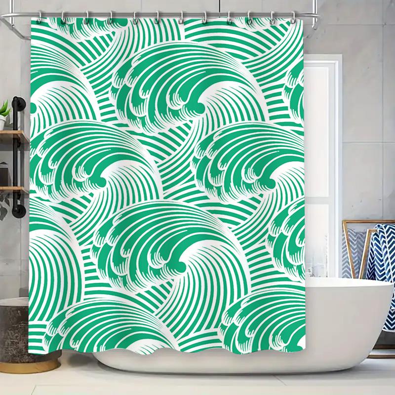 

Wolf Print Shower Curtain Winter Forest Theme For Bathroom Decor 3D Printed Waterproof Shower Curtains Home Decoration White Gre W60H190(CM)-1 Pcs