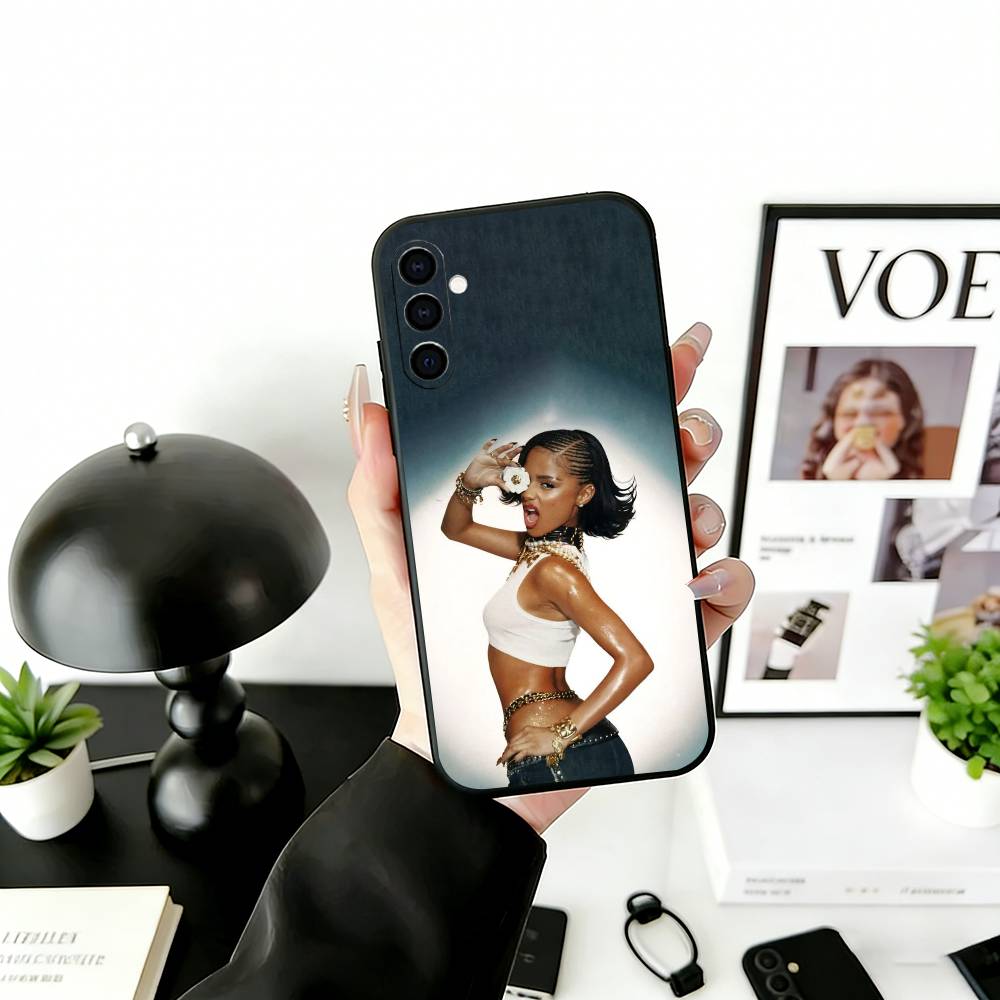 A-Afrobeats S-Style Phone Case Black Silicone Soft For Samsung Galaxy A73,A72,A71,A70,A53,A52,A51