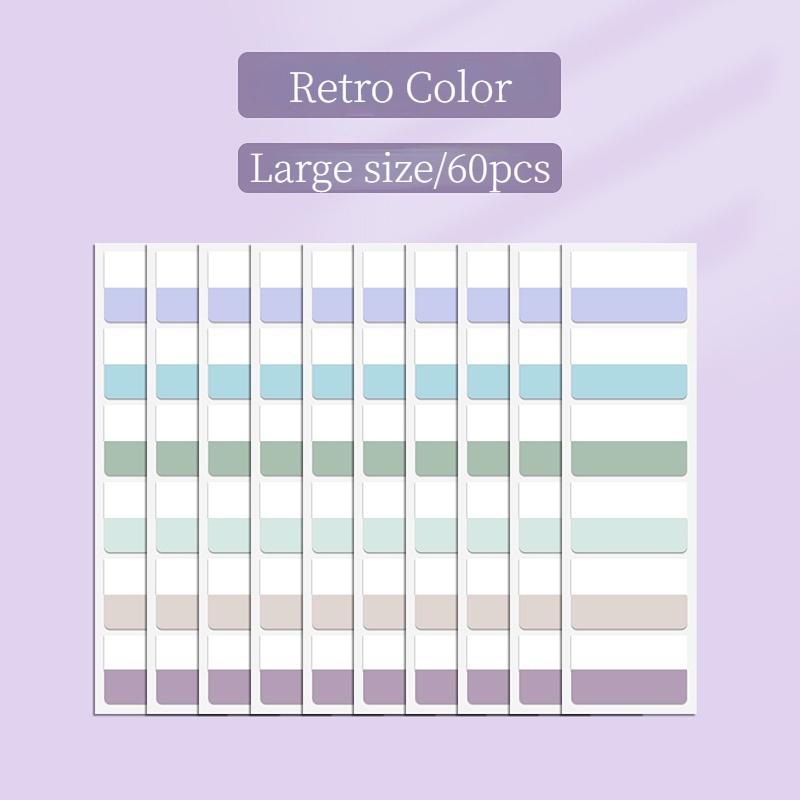 

Наклейки с индексом Morandi, наклейки для заметок, маркерная бумага, красочные флуоресцентные закладки