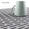 Dish Drying Mat Flexible Cups Plates Draining Tableware Dishware Forks Anti-slip Reusable Hanging Table Dinnerware Pad
