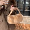 Niche design cloud bag fluffy handbag female winter new versatile texture fluffy handbag