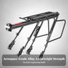 Rear Cargo Rack Aluminum Alloy Bike Sturdy for Commuting