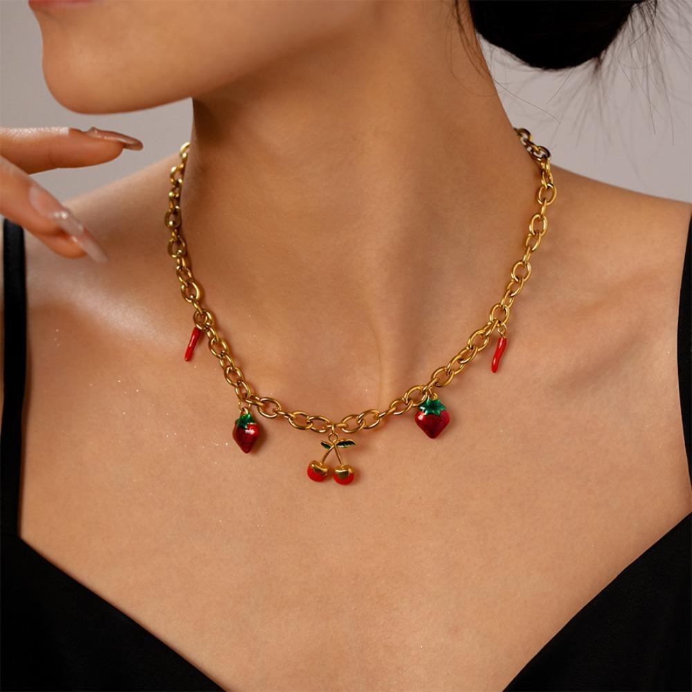 Turquoise Shell Starfish Necklace Titanium Steel Starfish Beach Earrings  Girls Couple Gift