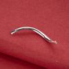 S925 Sterling Silver S-Shaped Bent Tube Beading Kit for DIY Bracelets and Necklaces