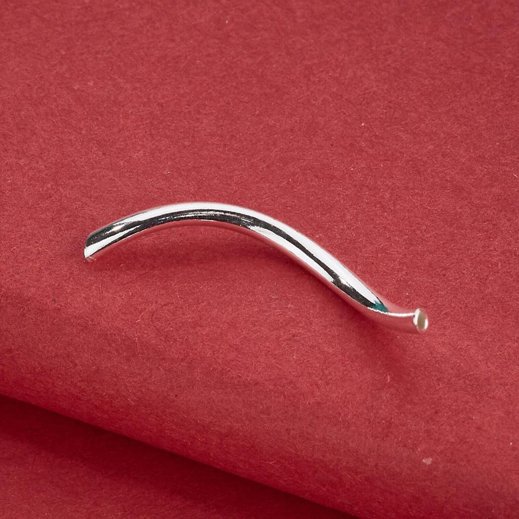 S925 Sterling Silver S-Shaped Bent Tube Beading Kit for DIY Bracelets and Necklaces