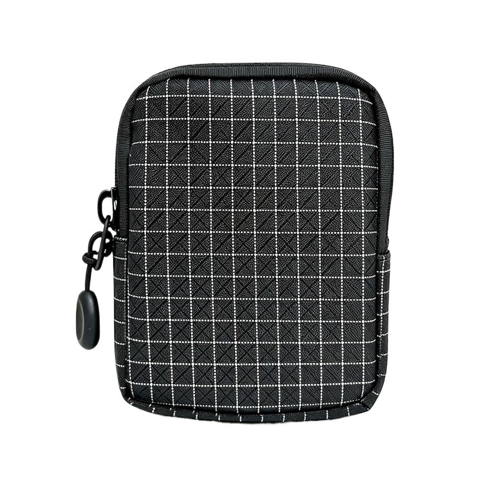Minimalist Nylon Small Coin Purse Zipper Card Holder Wallet Portable Mini Pouch for Cards Coins Earbuds Key Travel Organizer Bag