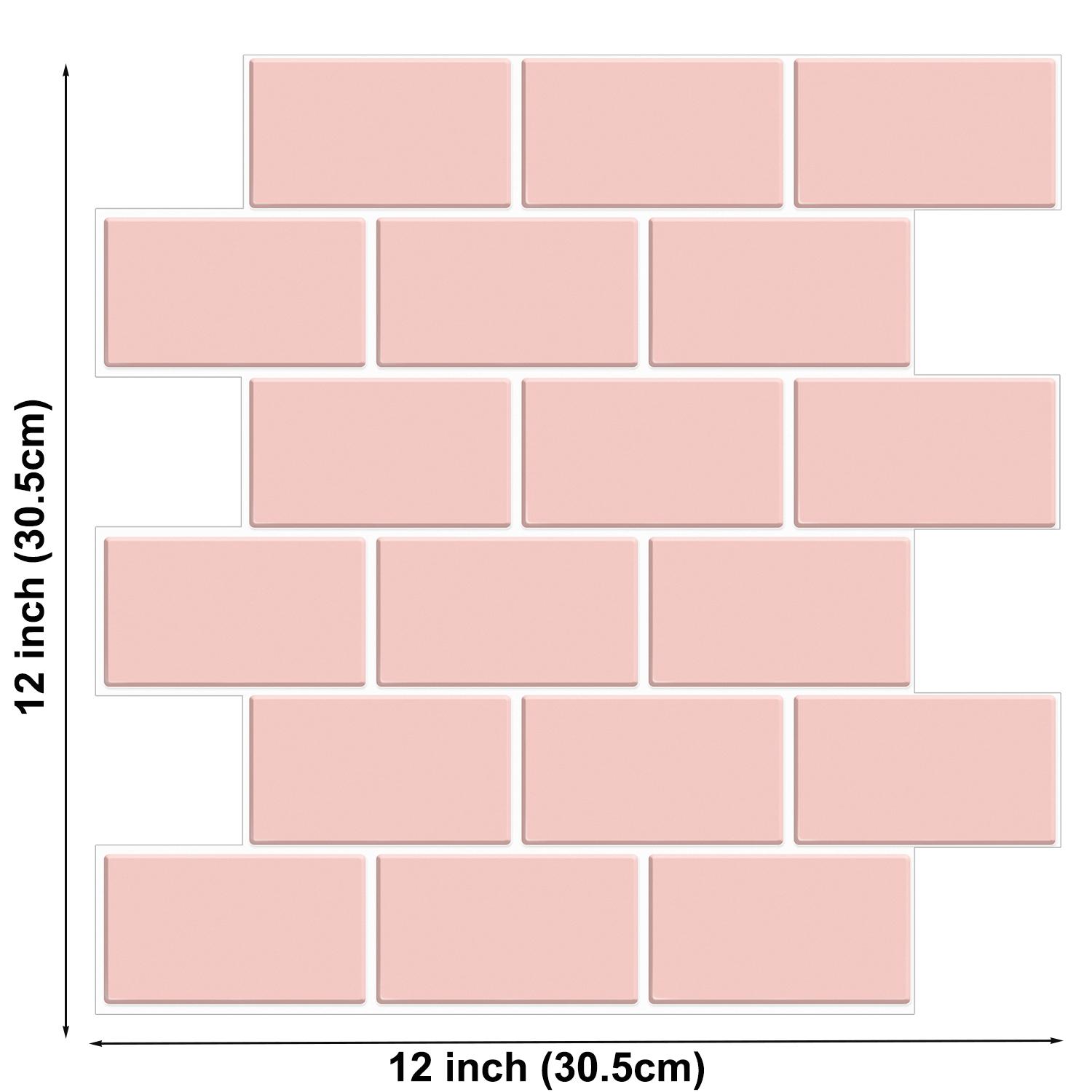 

Наклейки на стену в стиле метро Peel and Stick 3D Brick Vinyl Wallpaper Wall Decals для ванной комнаты, кухни, фартука, 10 листов 10 Pieces