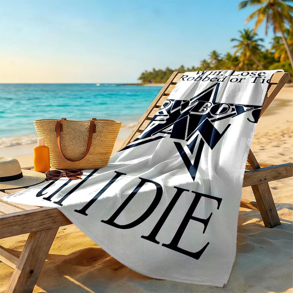 Dallas Beach Towel High Absorbency & Quick-Dry Comfortable Lightweight