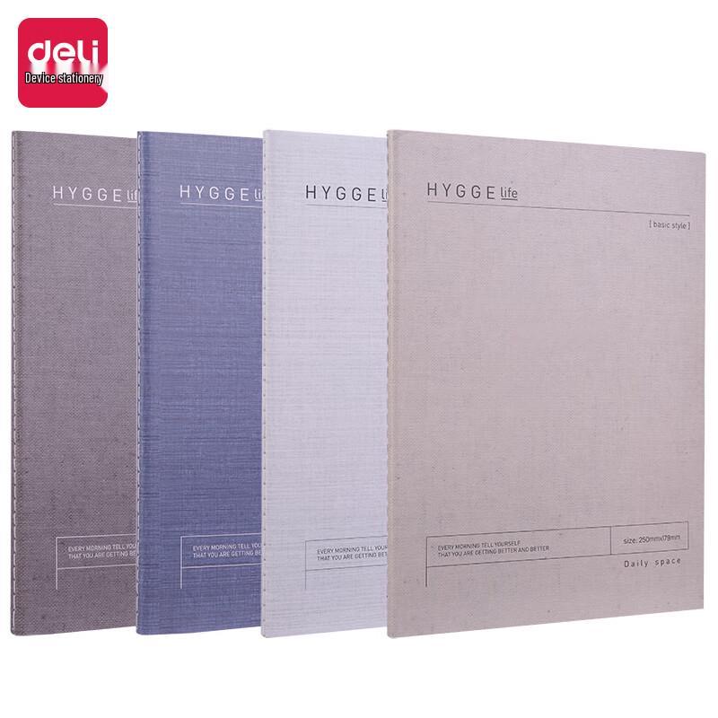 Deli FB560 B5 Stitched Softcover Notebook (12 Pack)