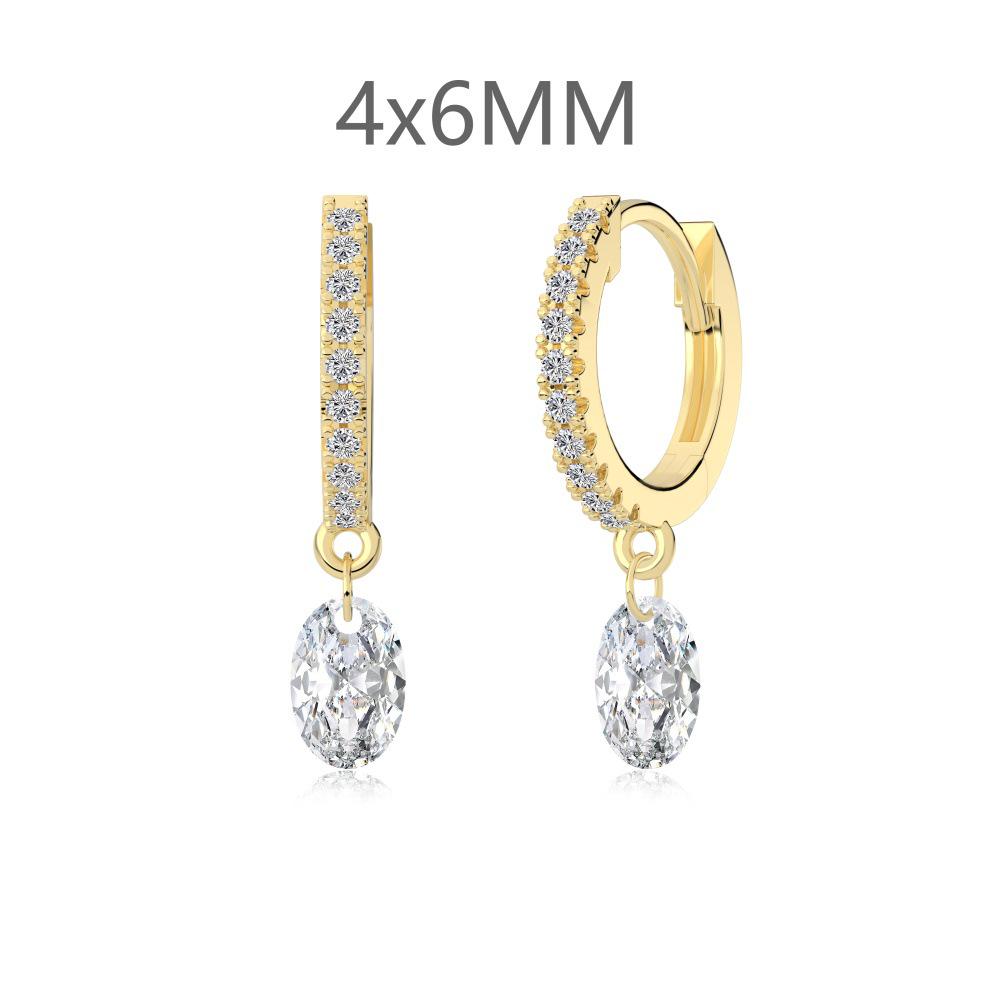 

European S925 Sterling Silver Teardrop Pendant Earrings for Women - High-End Wedding Design 925 Silver