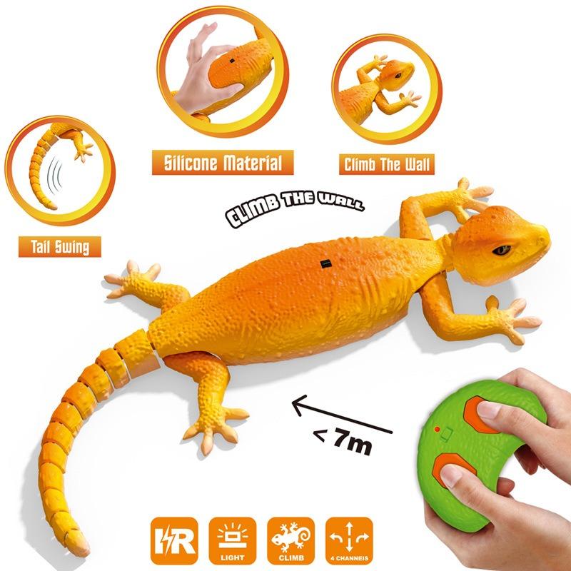 Wall Climbing RC Gecko Toy Electric Remote Control Gecko Wall Climbing Car Octopus Animal Car Children's Halloween Toys