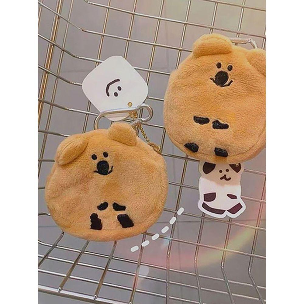 Briskstyle Cute Quokka Coin Purse Airpod Case Pouch Keyring