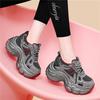 Platform dad shoes autumn versatile and lightweight inner height increase women's shoes casual sports shoes children's models