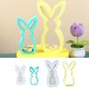 Easter Bunny Candle Holder Silicone Mold for DIY Indoor Decorations