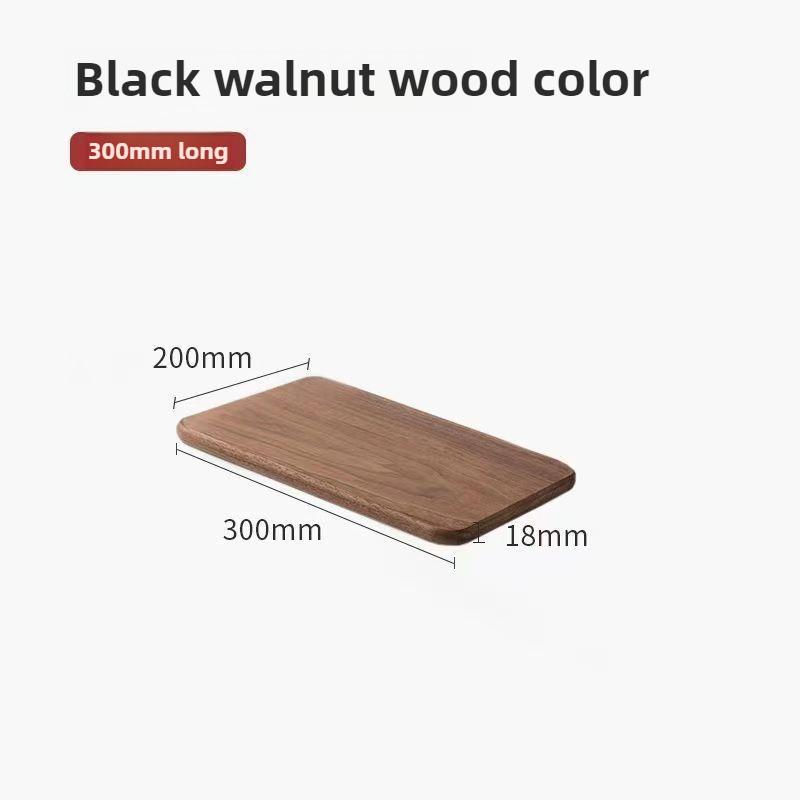 Solid Wood Flat Board Wall Mount Storage Rack Flat Partition Walnut Hanging Rack Room Decoration Storage Board