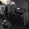 Car Garbage Bag Waterproof Magnetic Adsorption  Trash Can Back Seat Hanging Leather Storage Pocket  For Tesla Model 3 Y