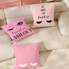 Ins Style Beauty Makeup Eyelash Pillow Case Applicable Space For Guest Rooms Interiors Cars Office House Decoration