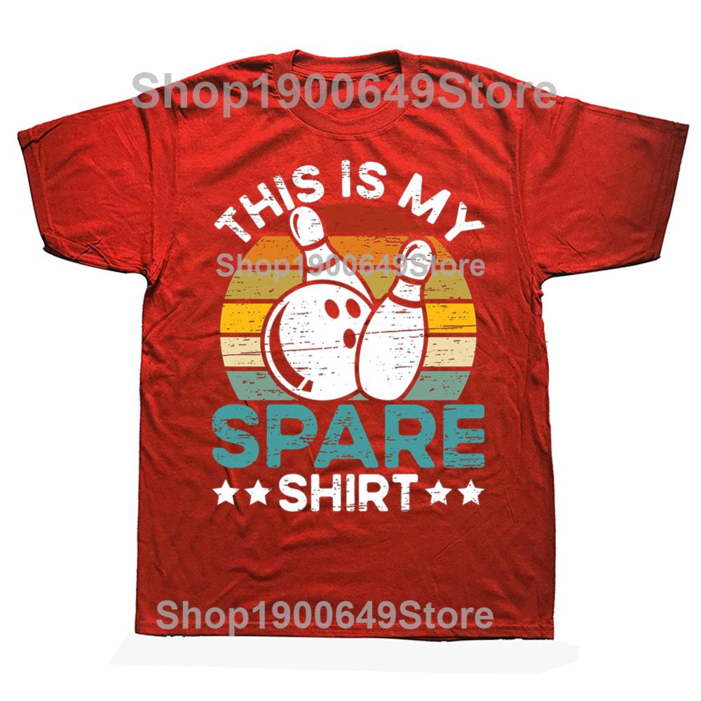 This Is My Spare Bowling Bowler Funny Team Tshirts Men Womens Fashion Casual Tshirt 100 Cotton Loose Oversized T Shirt Summer S
