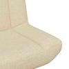 Swivel Chair Cream 63 x 75 x 76 cm Fabric